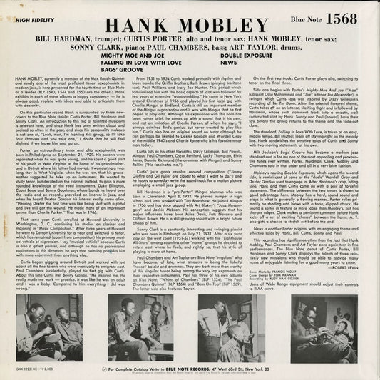 Hank Mobley - Hank Mobley (GXK-8225) 1981 JPN Blue Note / キングレコード｜中古LP back