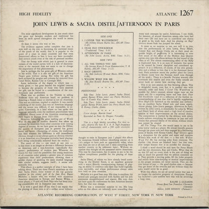 John Lewis - Sacha Distel / ジョン・ルイス　サッシャ・ディステル / Afternoon In Paris (1267)