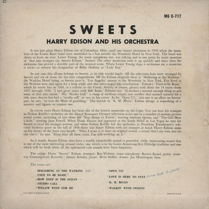 Harry Edison And His Orchestra / ハリー・エディソン / Sweets (MG C-717)
