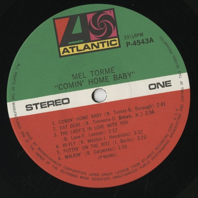 Mel Torme / メル・トーメ / Comin' Home Baby! (P-4543A)