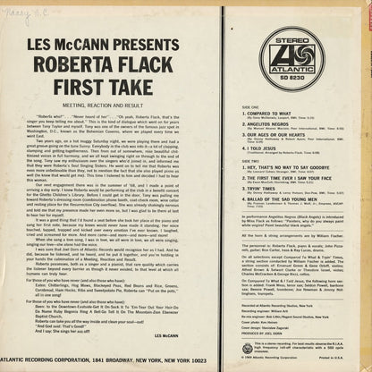 Roberta Flack - First Take (SD 8230) 1969 US Atlantic｜中古LP