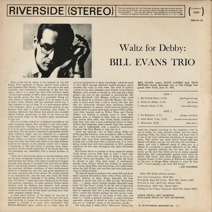 Bill Evans - Waltz For Debby (SMJ-6118) LP 1975 JPN Riverside｜中古LP