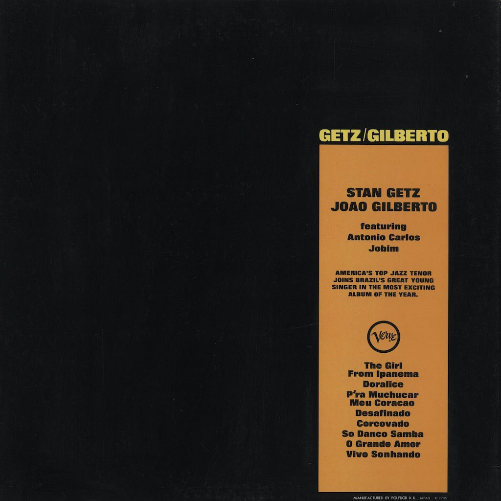 Stan Getz / Joao Gilberto - Getz/Gilberto (MV 2099) LP 1977 JPN Verve｜中古LP