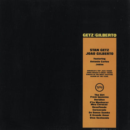 Stan Getz / Joao Gilberto - Getz/Gilberto (MV 2099) LP 1977 JPN Verve｜中古LP