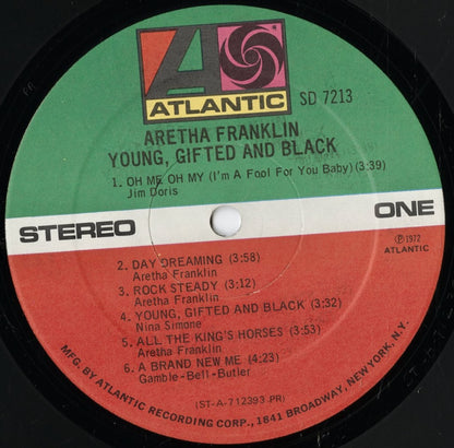 Aretha Franklin / アレサ・フランクリン / Young Gifted And Black (SD 7213)