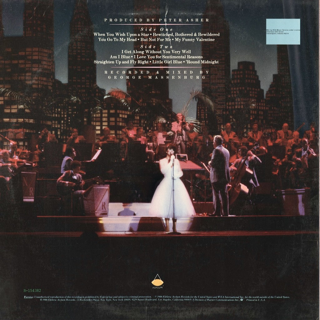 Linda Ronstadt - For Sentimental Reasons (60474-1-E) 1986 US Asylum｜中古LP