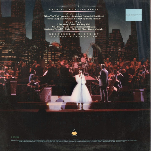 Linda Ronstadt - For Sentimental Reasons (60474-1-E) 1986 US Asylum｜中古LP