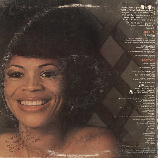 Odia Coates – Odia Coates (UA-LA228-G) LP 1975 US United Artists | 中古LP