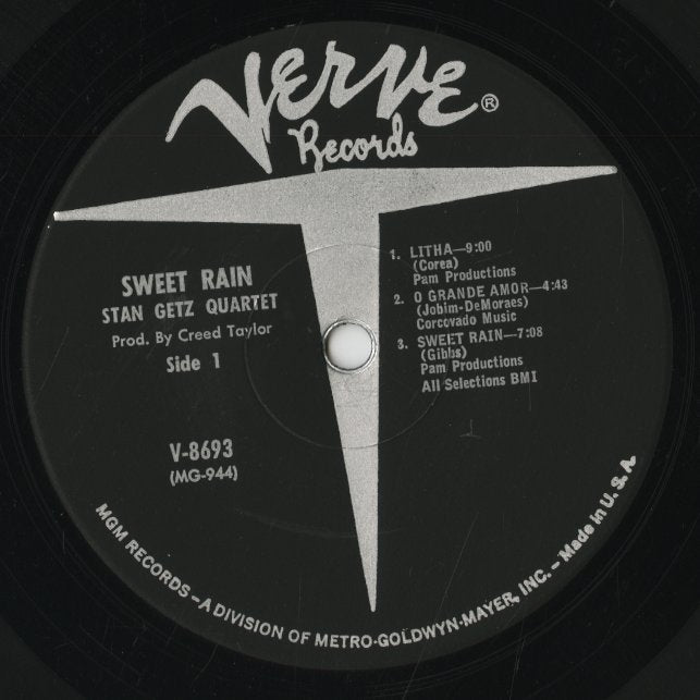 Stan Getz / スタン・ゲッツ / Sweet Rain (V-8693) – VOXMUSIC WEBSHOP