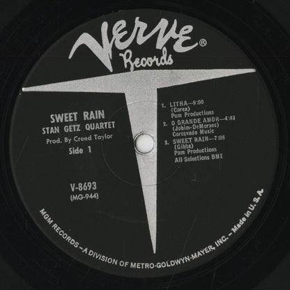Stan Getz / スタン・ゲッツ / Sweet Rain (V-8693)