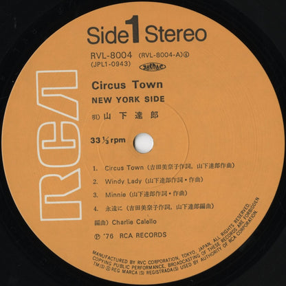 Tatsuro Yamashita / 山下 達郎 / Circus Town (RVL-8004)