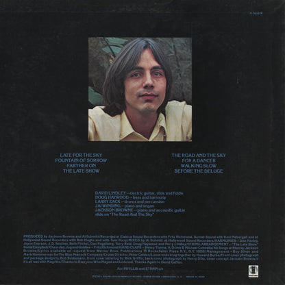 Jackson Browne - Late For The Sky (P-10355Y) LP 1977 JPN Asylum｜中古LP