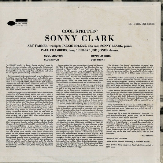 Sonny Clark - Cool Struttin' (BST-81588) 1973 US Blue Note - United Artists｜中古LP
