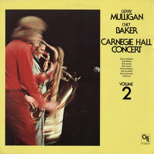 Gerry Mulligan / Chet Baker - Carnegie Hall Concert Volume 2 (CTI-6055-S1) 1975 US CTI｜中古LP