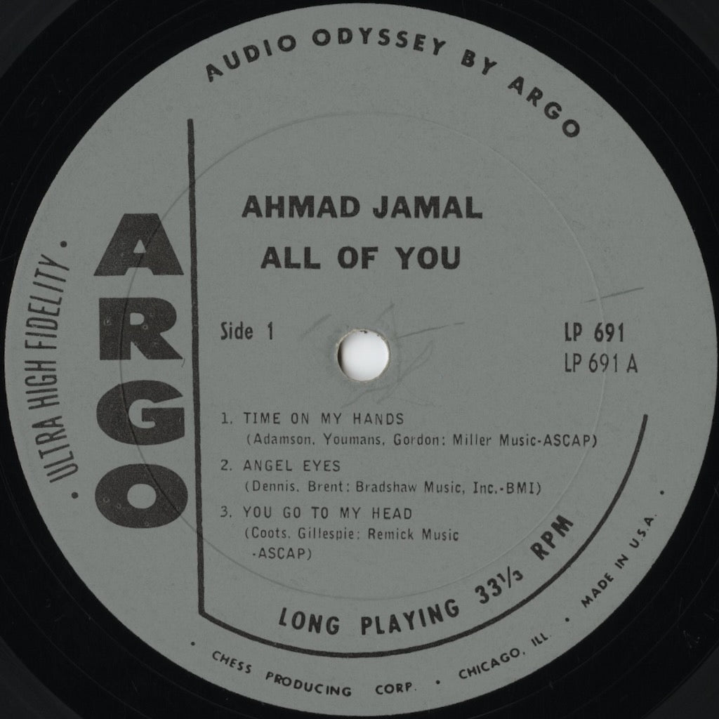 Ahmad Jamal / アーマッド・ジャマル / All Of You (LP-691