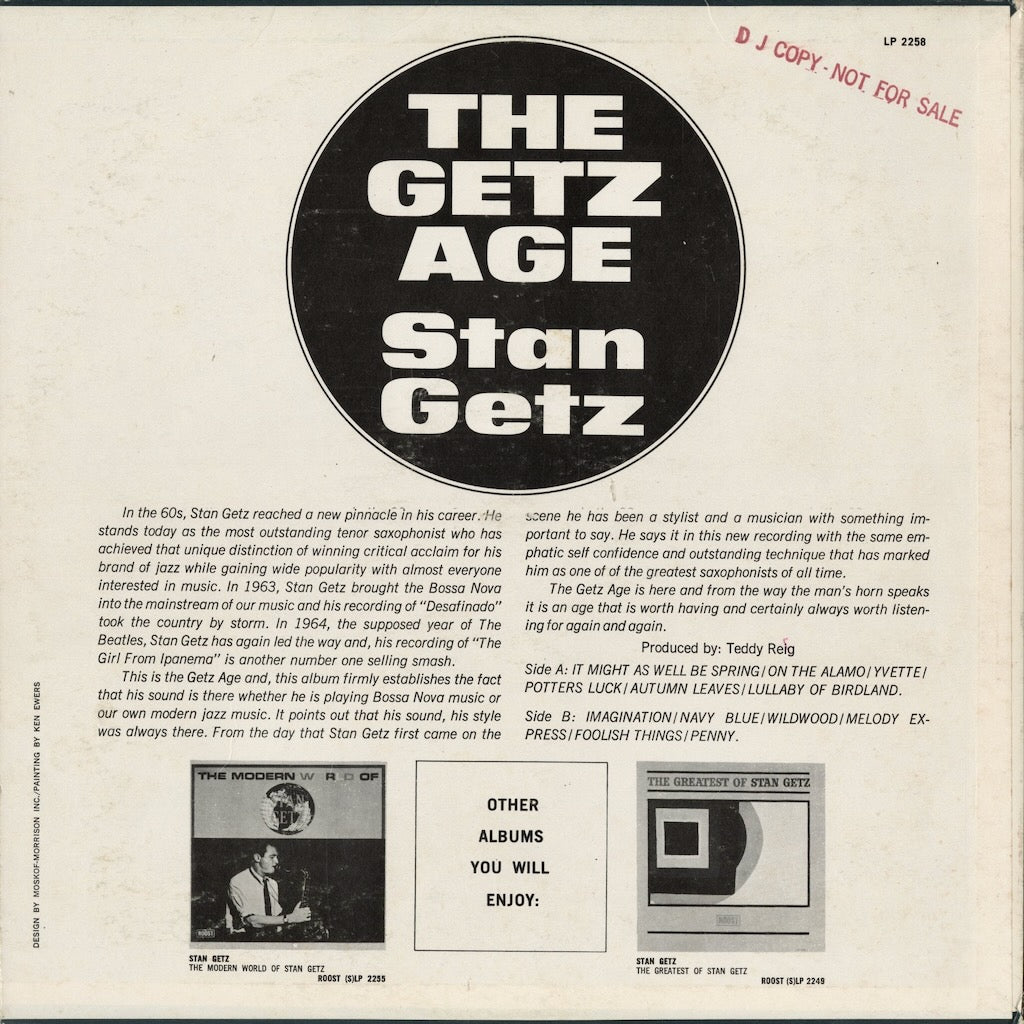 Stan Getz - The Getz Age (LP 2258) 1964 US Royal Roost｜中古LP