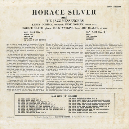 Horace Silver / ホレス・シルヴァー / Horace Silver and The Jazz Messengers (GXK8040M)