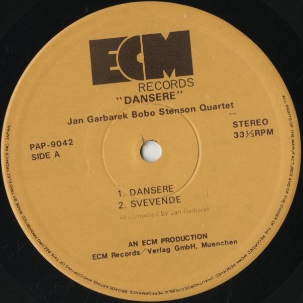 Jan Garbarek Bobo Stenson Quartet / Dansere (PAP-9042)