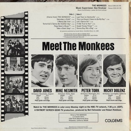 The Monkees / モンキーズ / The Monkees (1966) (COS-101) US ステレオ盤
