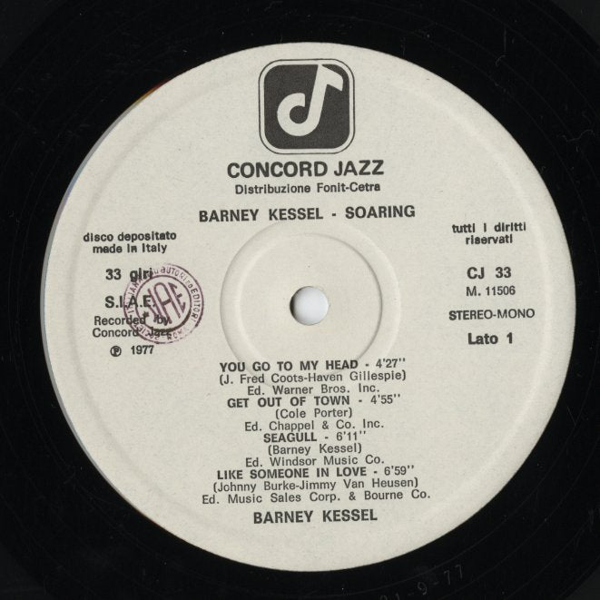 Barney Kessel / バーニー・ケッセル / Soaring  (CJ-33)