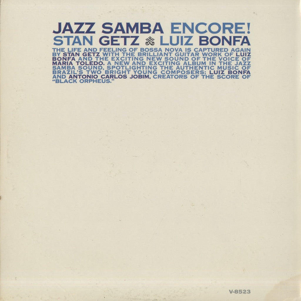 Stan Getz / Luiz Bonfa / スタン・ゲッツ　ルイズ・ボンファ / Jazz Samba Encore! (V-8523)