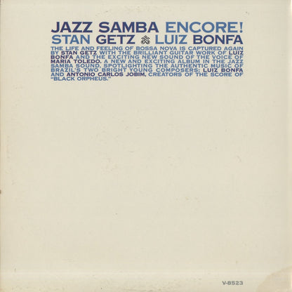 Stan Getz / Luiz Bonfa / スタン・ゲッツ　ルイズ・ボンファ / Jazz Samba Encore! (V-8523)