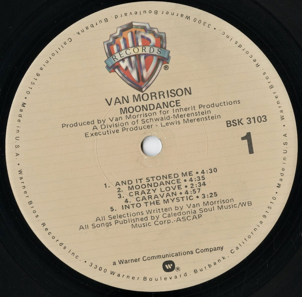 Van Morrison - Moondance (BSK 3103) 1978 US Warner Bros.｜中古LP