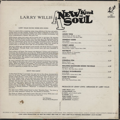 Larry Willis / ラリー・ウィリス / A New Kind Of Soul (L.L.P. 1001)