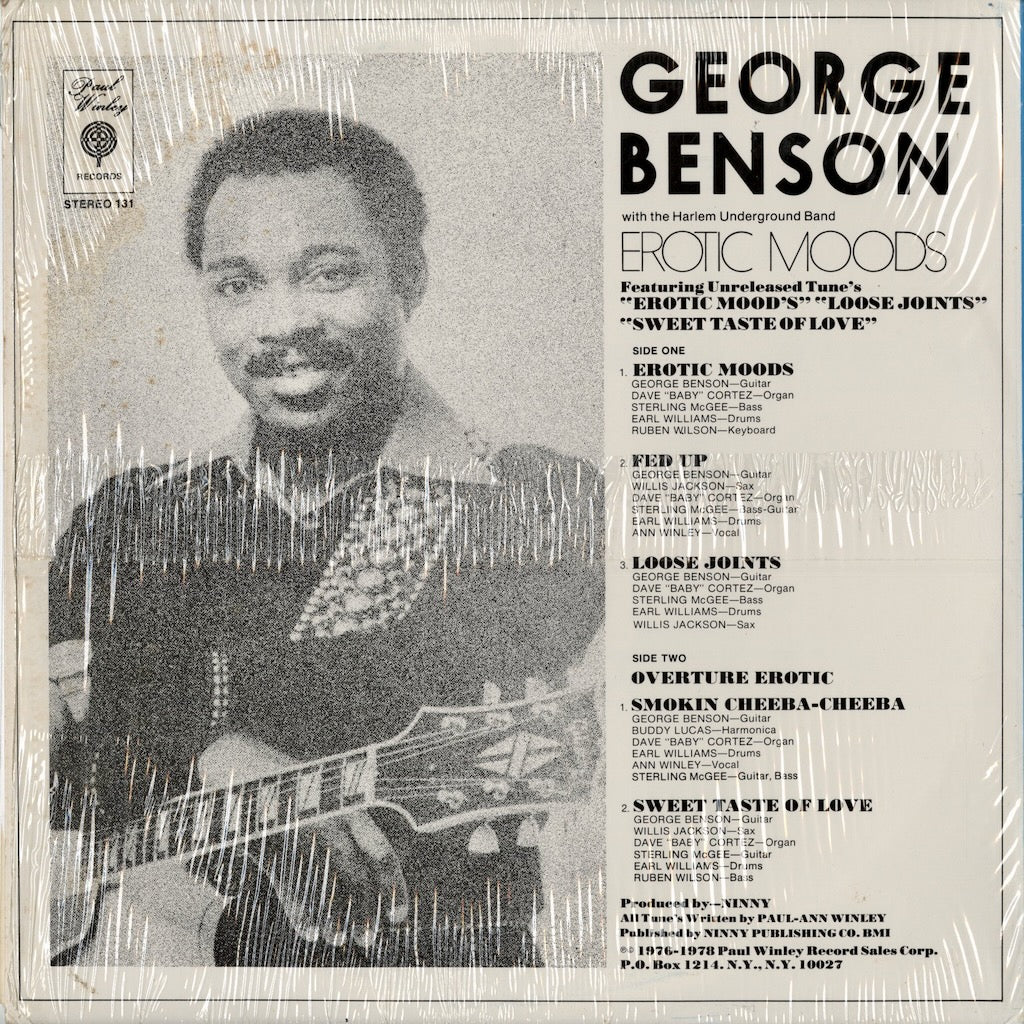George Benson - Erotic Moods (L.P. 131) 1978 US Paul Winley｜中古LP