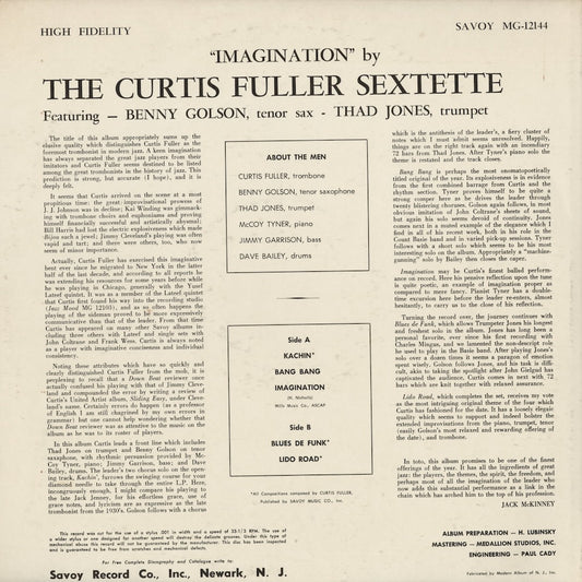 Curtis Fuller – Imagination (MG 12144) 1970's US Savoy | 中古LP