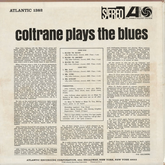 John Coltrane - Coltrane Plays The Blues (SD 1382) 1974 US Atlantic｜中古LP