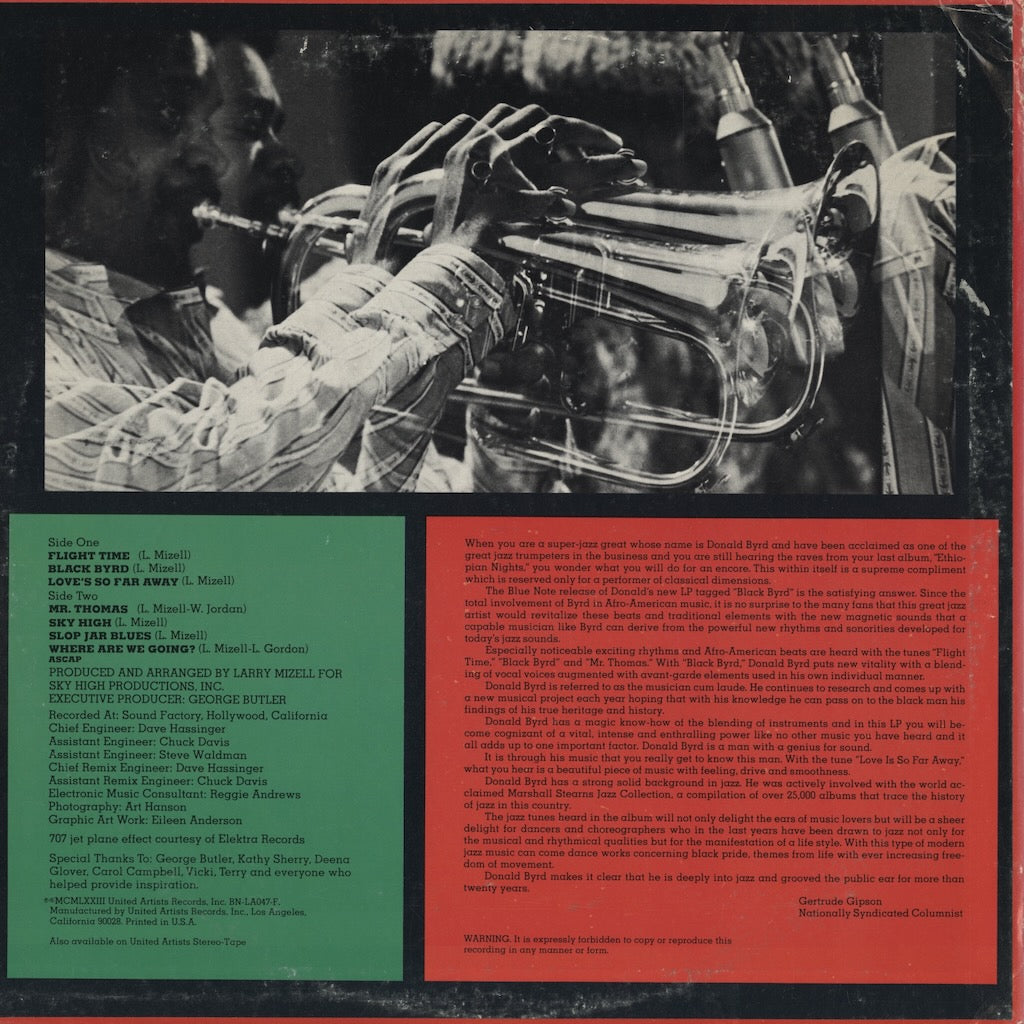 Donald Byrd / ドナルド・バード / Black Byrd (BN-LA047-F)