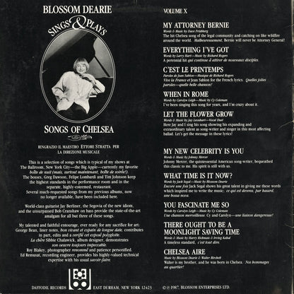 Blossom Dearie - Songs Of Chelsea (BMD 110) 1987 US Daffodil｜中古LP