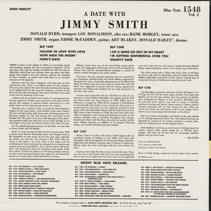 Jimmy Smith / ジミー・スミス / A Date With Jimmy Smith Volume Two (BLP 1548)