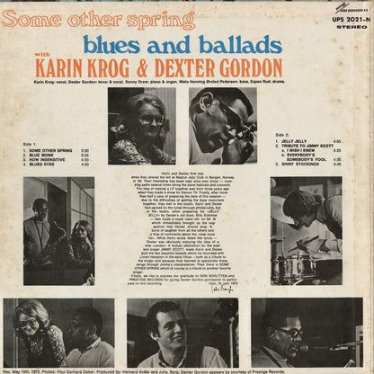 Karin Krog & Dexter Gordon / カーリン・クロッグ　デクスター・ゴードン / Some Other Spring Blues And Ballads (UPS-2021-N)