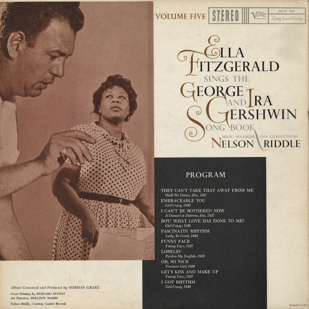 MG VS-6081 Ella Fitzgerald Gershwin Song Book Vol.5 中古レコード