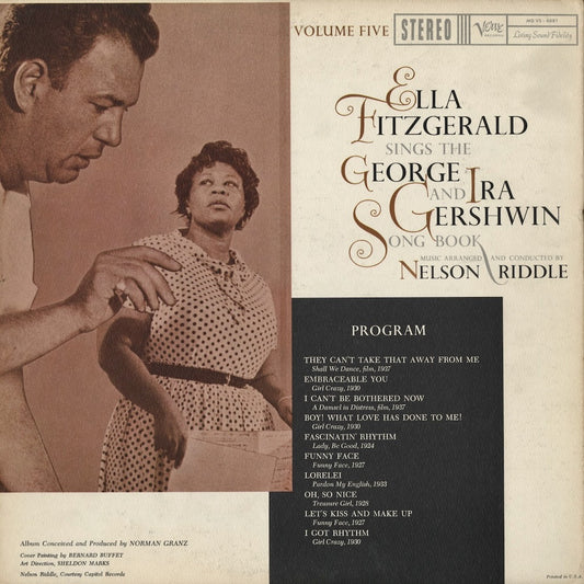 Ella Fitzgerald - Sings The George And Ira Gershwin Song Book Vol. 5 (MG VS-6081) LP 1959 US Verve｜中古LP