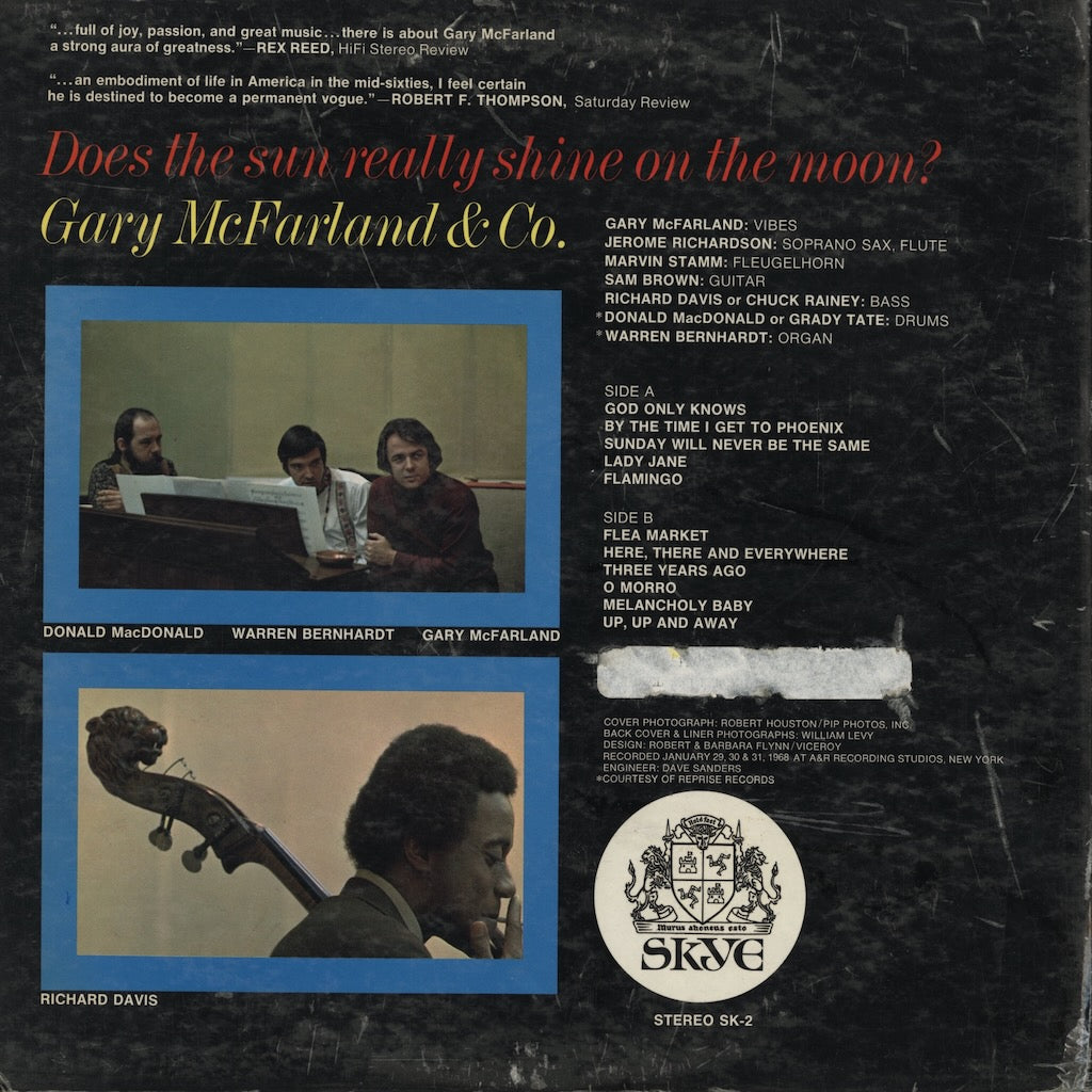 Gary McFarland / ゲイリー・マクファーランド / Does The Sun Really Shine On The Moon? (SK-2)