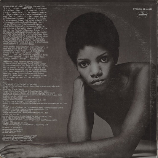 Melba Moore - Look What You're Doing To The Man (SR 61321) LP 1971 US Mercury｜中古LP