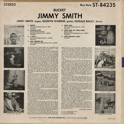 Jimmy Smith / ジミー・スミス / Bucket (BST 84235)
