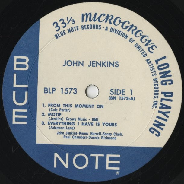 John Jenkins / ジョン・ジェンキンス / John Jenkins With Kenny Burrell (BLP 1573)