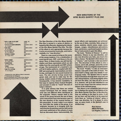The Afro Blues Quintet Plus One / アフロ・ブルース・クインテット・プラス・ワン / New Directions (MLPS 3010)