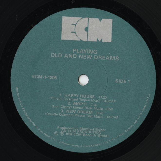 Old And New Dreams - Playing LP 1981 US ECM ドン・チェリー参加