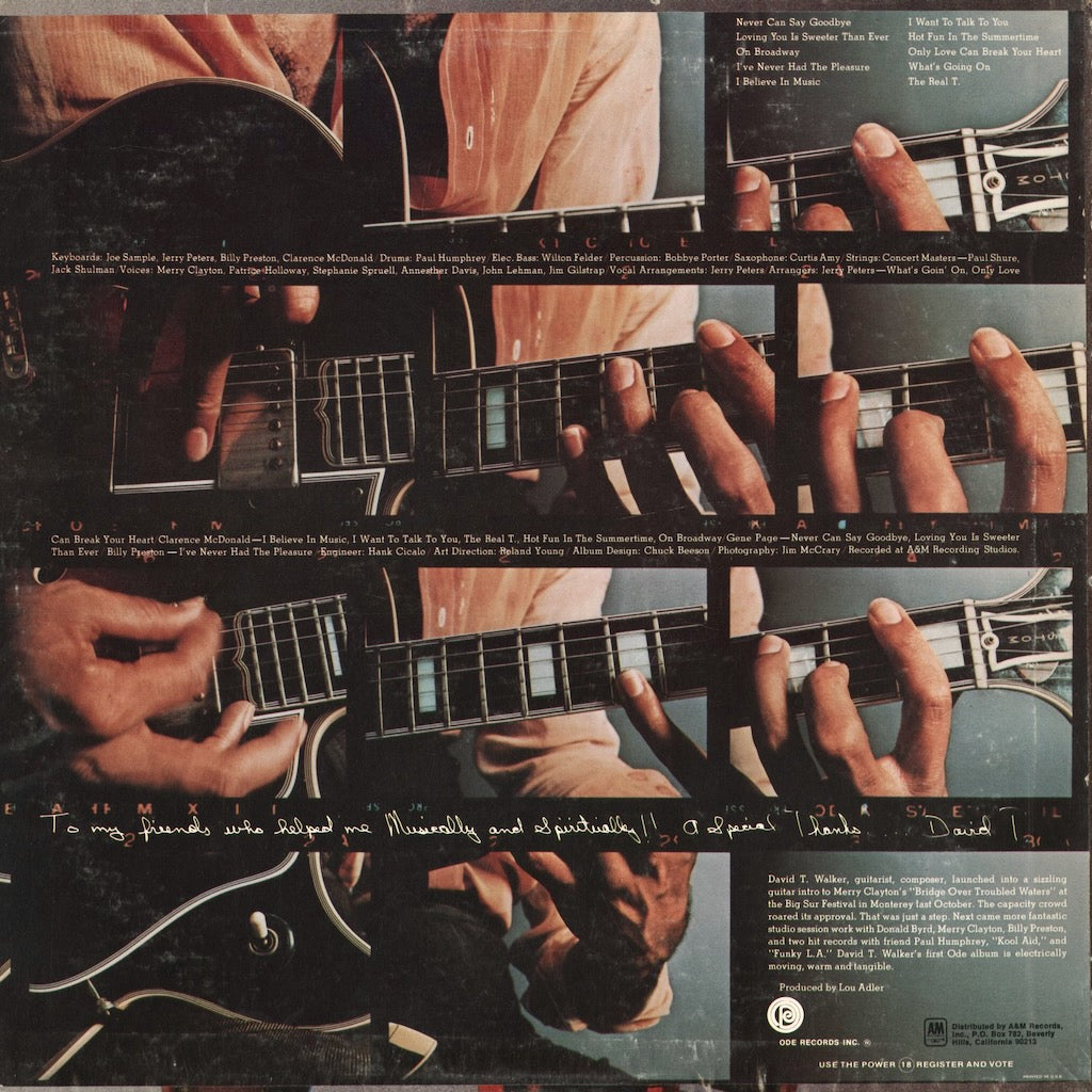 David T. Walker - David T. Walker (SP 77011) 1971 US Ode｜中古LP
