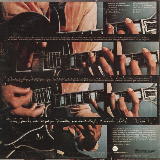 David T. Walker - David T. Walker (SP 77011) 1971 US Ode｜中古LP