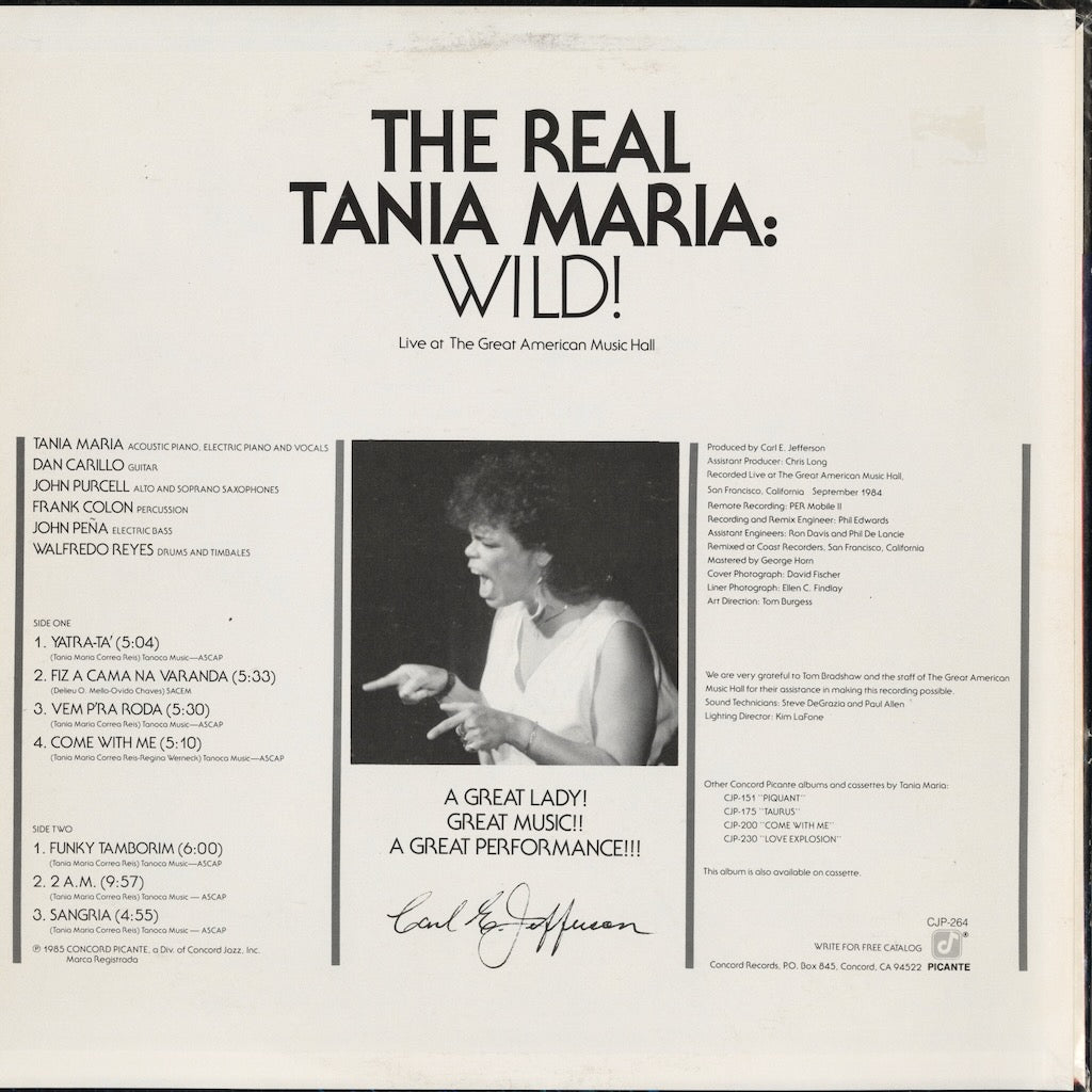 Tania Maria / タニア・マリア / Wild! (CJP-264)