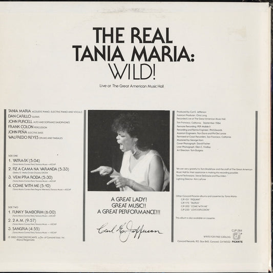 Tania Maria / タニア・マリア / Wild! (CJP-264)