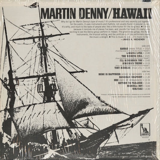 Martin Denny - Hawaii (LRP3488) LP 1966 US Liberty｜中古LP