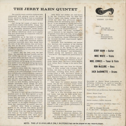 The Jerry Hahn Quintet - Ara-Be-In (LP #7001) LP 1967 US Changes｜中古LP