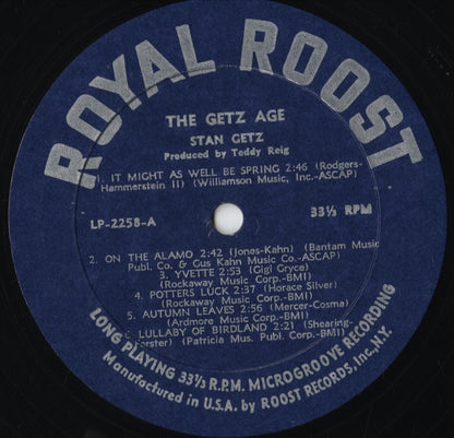 Stan Getz - The Getz Age (LP 2258) 1964 US Royal Roost｜中古LP